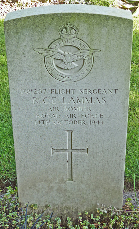 Sgt Robert Charles Ernest Lammas<br /><br /><br />died on active duty - October 14th, 1944 - 153 Sqdn.